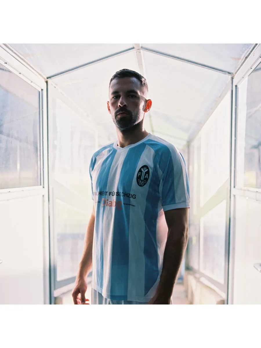 26-27 TSV 1860 München Heimtrikot Fußballtrikot Match-Trainingsset Sommer-Sportbekleidung Herren T-Shirt Damen Atmungsaktives Schnelltrocknendes Auswärtstrikot