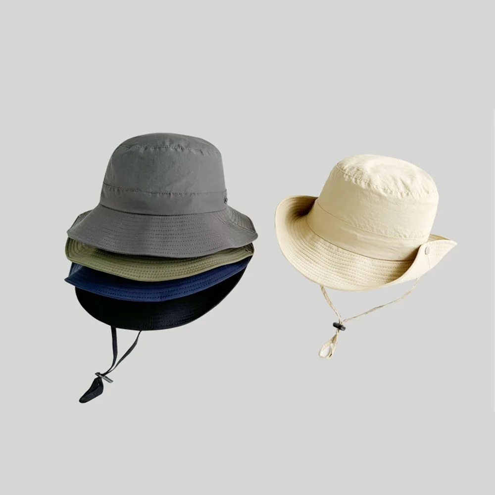 

Quick-Drying Waterproof Outdoor Sun Hat Picnic Fishing Sun Protection Cowboy Hat Unisex Lightweight Simple Summer Sun Cap