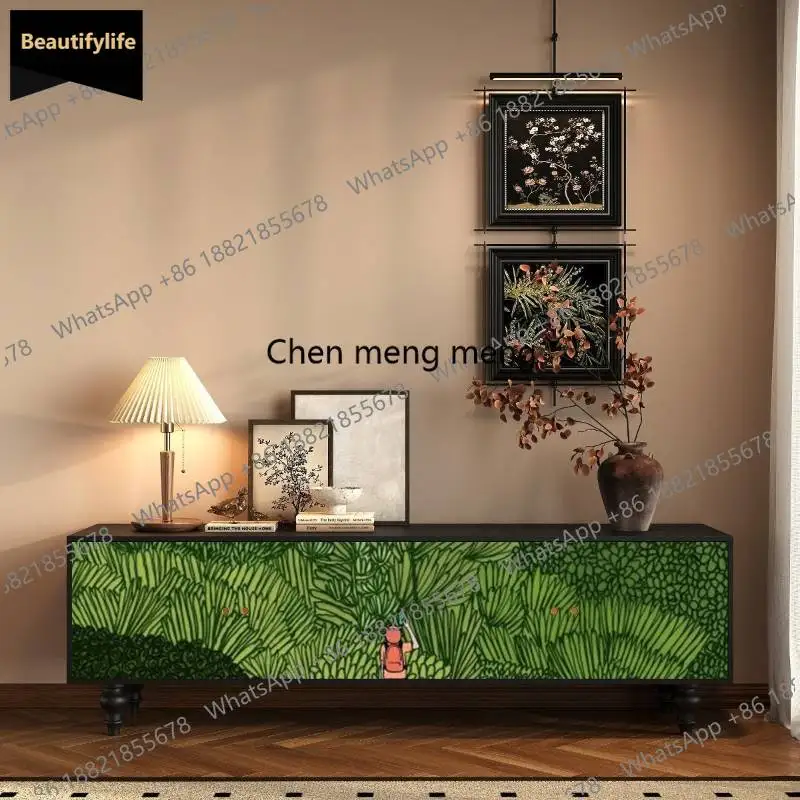 

Винтажный ТВ-шкаф B567, коричневый, для спальни, с отделениями для хранения, роскошная мебель для квартир