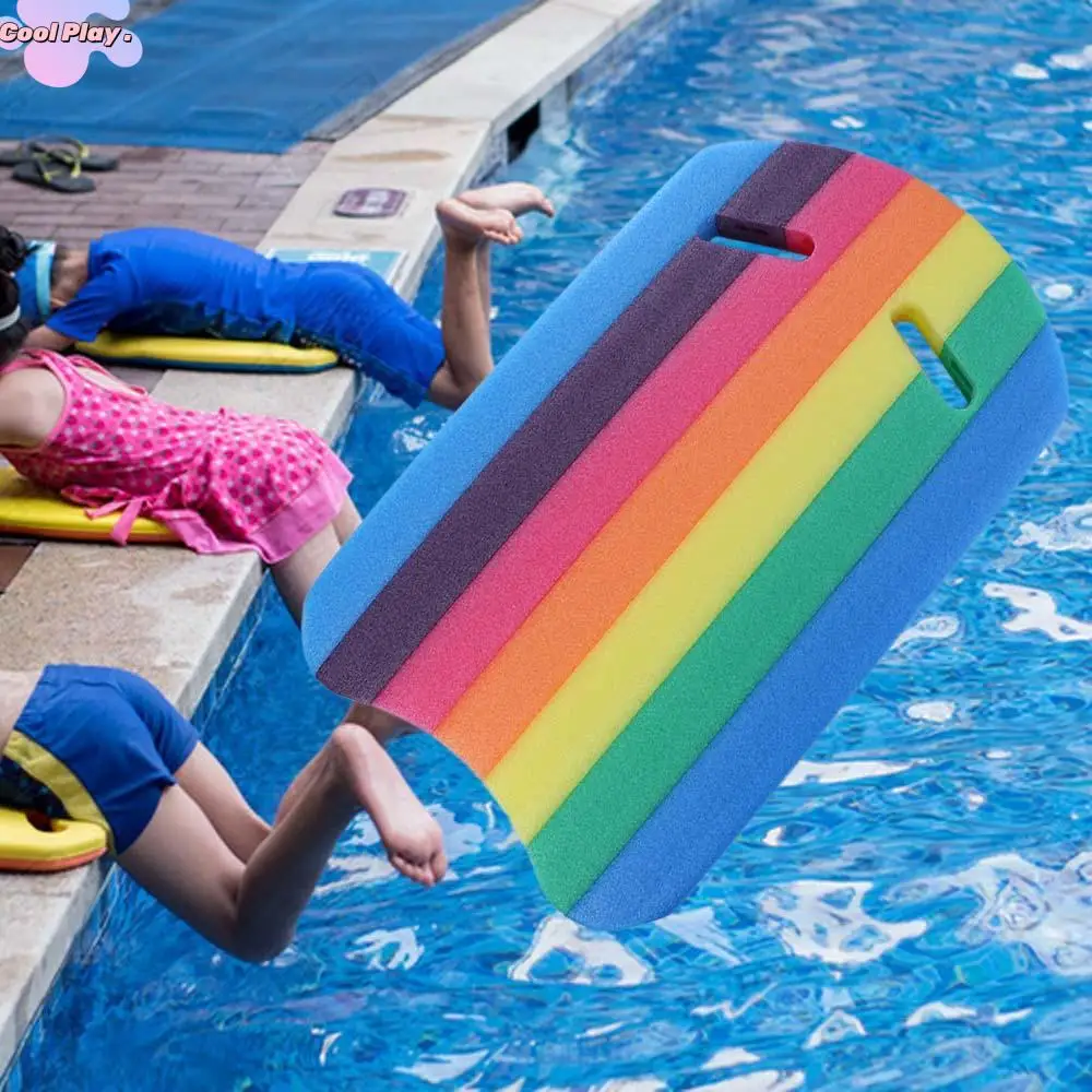 

Training Kids Adults Swimming Training Aid Foam Board Float Kick Board Swimming Kickboard Rainbow Float Board Float Hand Board