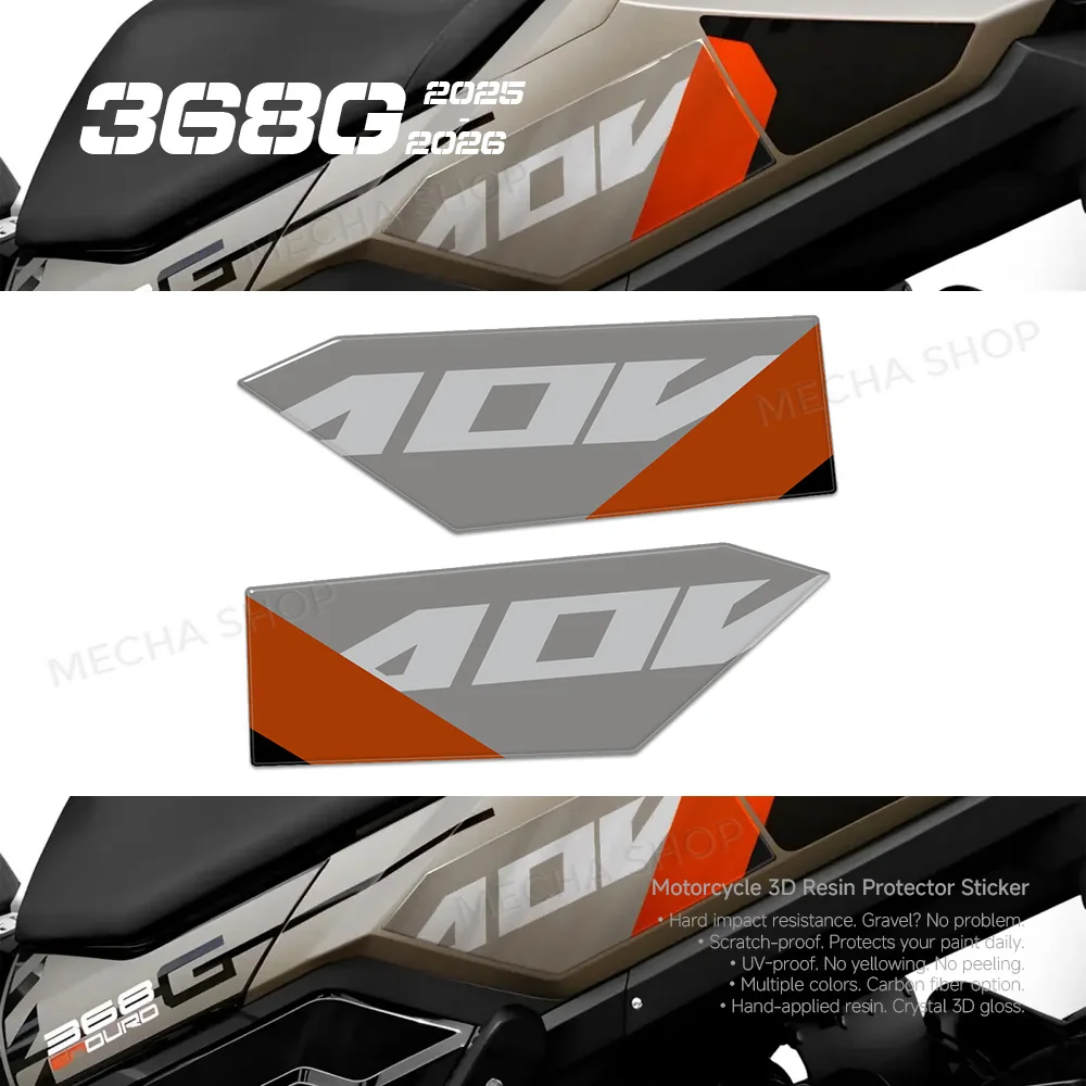 For ZONTES 368G ZT368G 368 G 2024 2025 2026 Motorcycle Fuel Tank Cap and Body Decal Scratch-Resistant Protective Film Accessorie