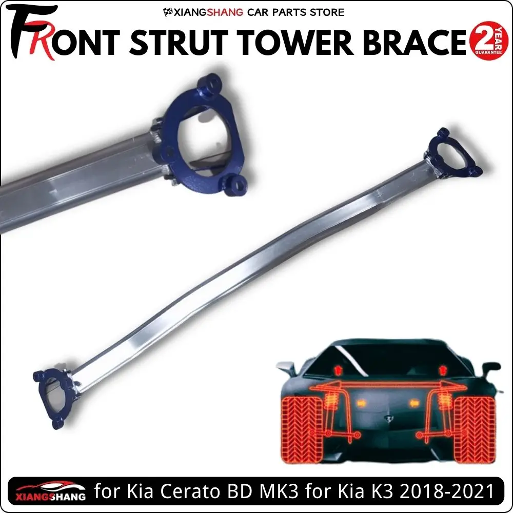 Front Strut Bar Tower Brace for Kia Cerato BD MK3 for Kia K3 2018-2021 Racing Engine Aluminum Alloy Stabilized Anti-Roll Sway