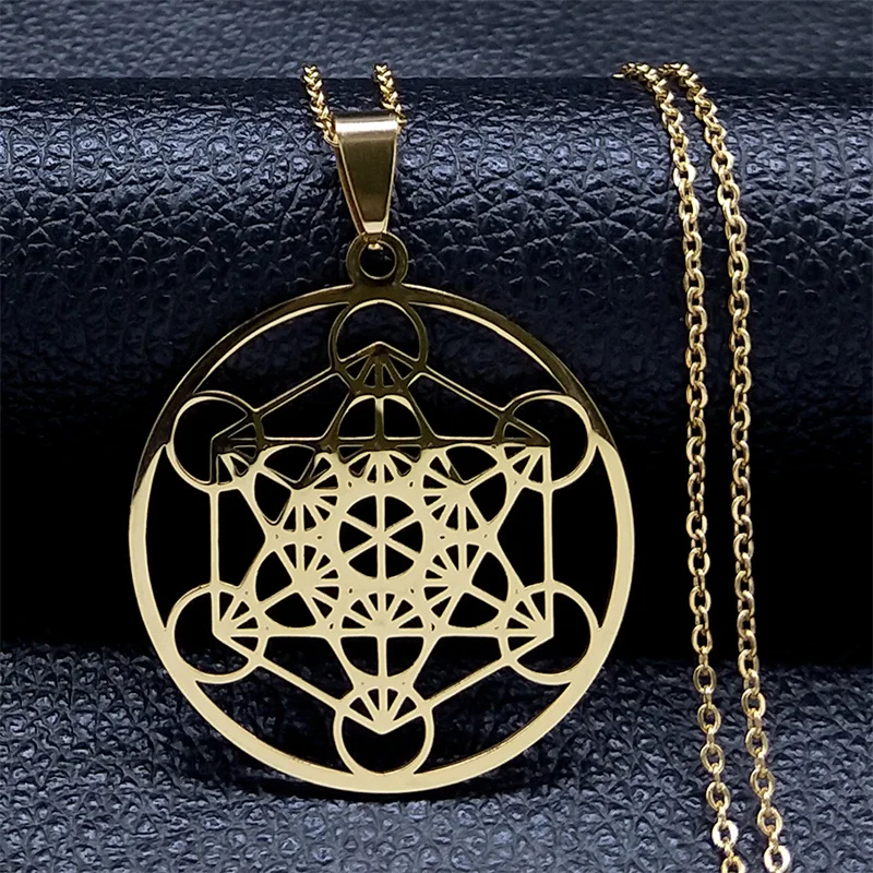 Zeven Aartsengelen Amulet Rvs Kettingen Mannen Zegel van Solomon Talisman Ketting Bescherming Sieraden kraag hombre N1162S2