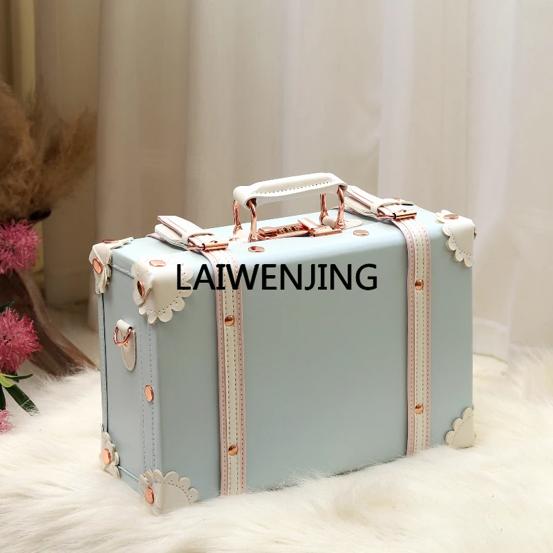 HLZ retro portable short-distance luggage, wedding box, cosmetic toolbox.