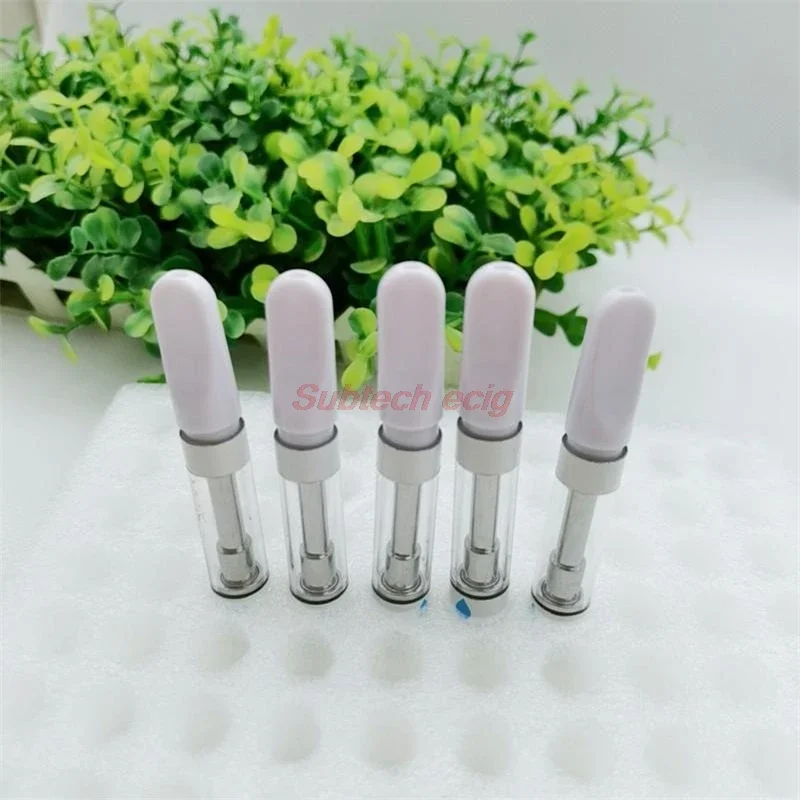 5 pçs 10 pçs cartuchos purone carrinhos atomizadores vape tanque 0.8ml 1ml vapes caneta 510 rosca cartucho de óleo grosso e-cigarros carrinhos