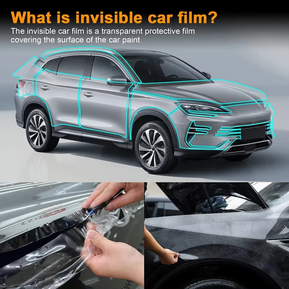 

9Mil TPU Scratch-resistant Car Paint Protection Film For BYD SEALION 6 DMI 2023 2024 2025 Car Body Transparent Bra Per-cut PPF