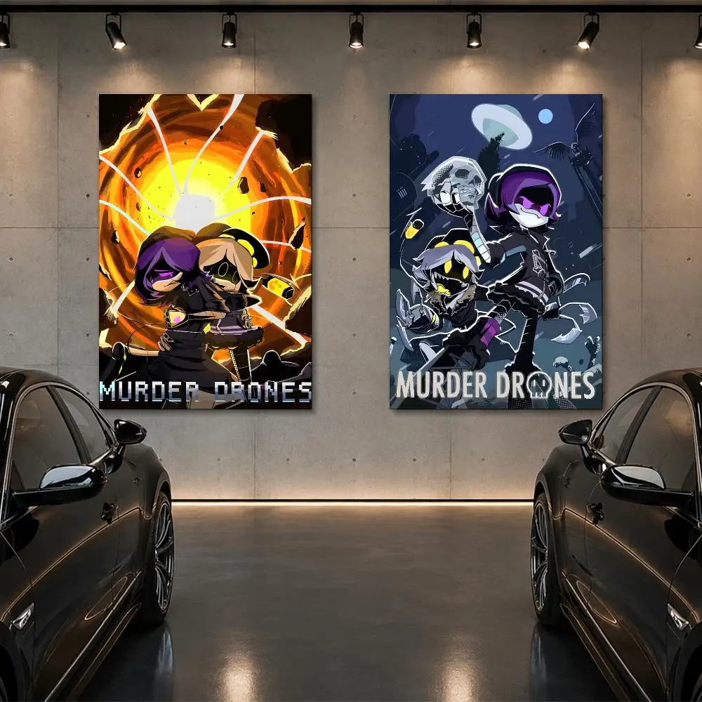 Anime M-murder Drones Poster Room Decor Home Wall Art Printing Waterproof Garage BedRoom Posters Gift