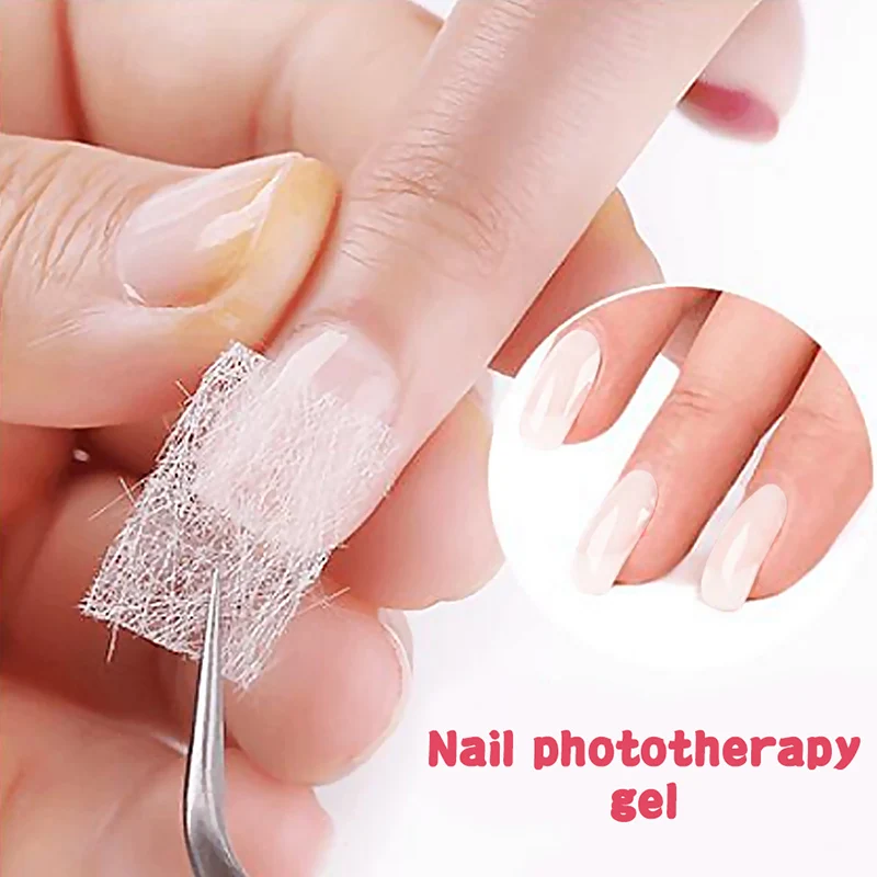 Riparazione unghie screpolate Gel di estensione Cura delle unghie Innocuo per la riparazione delle unghie Unghie rotte Adatto per unghie in gel UV Strumenti per manicure TSLM1