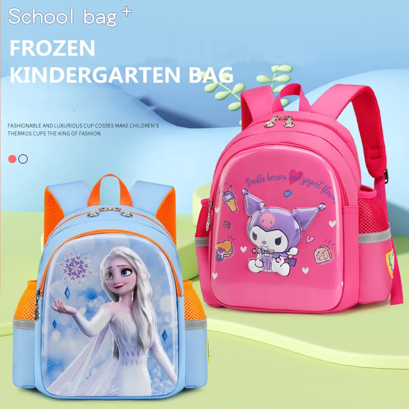 

Disney Frozen Girls Kindergarten Bag Elsa Anna Primary Student Shoulder Orthopedic Backpack Kids Gifts Mochilas Escolares