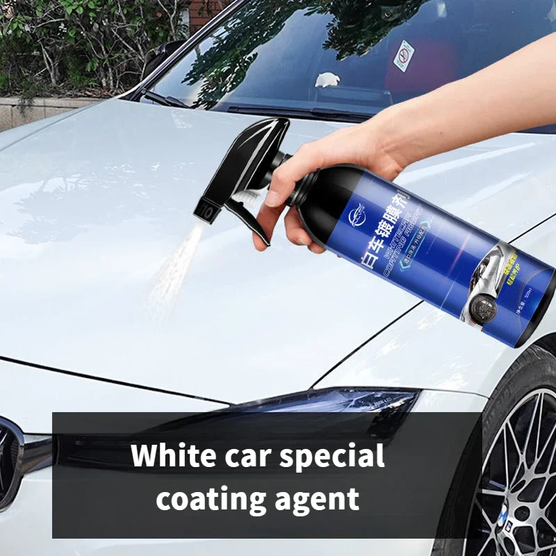 

500ML car coating agent nano-crystal plating white paint body care crystal spray liquid polishing waxing decontamination