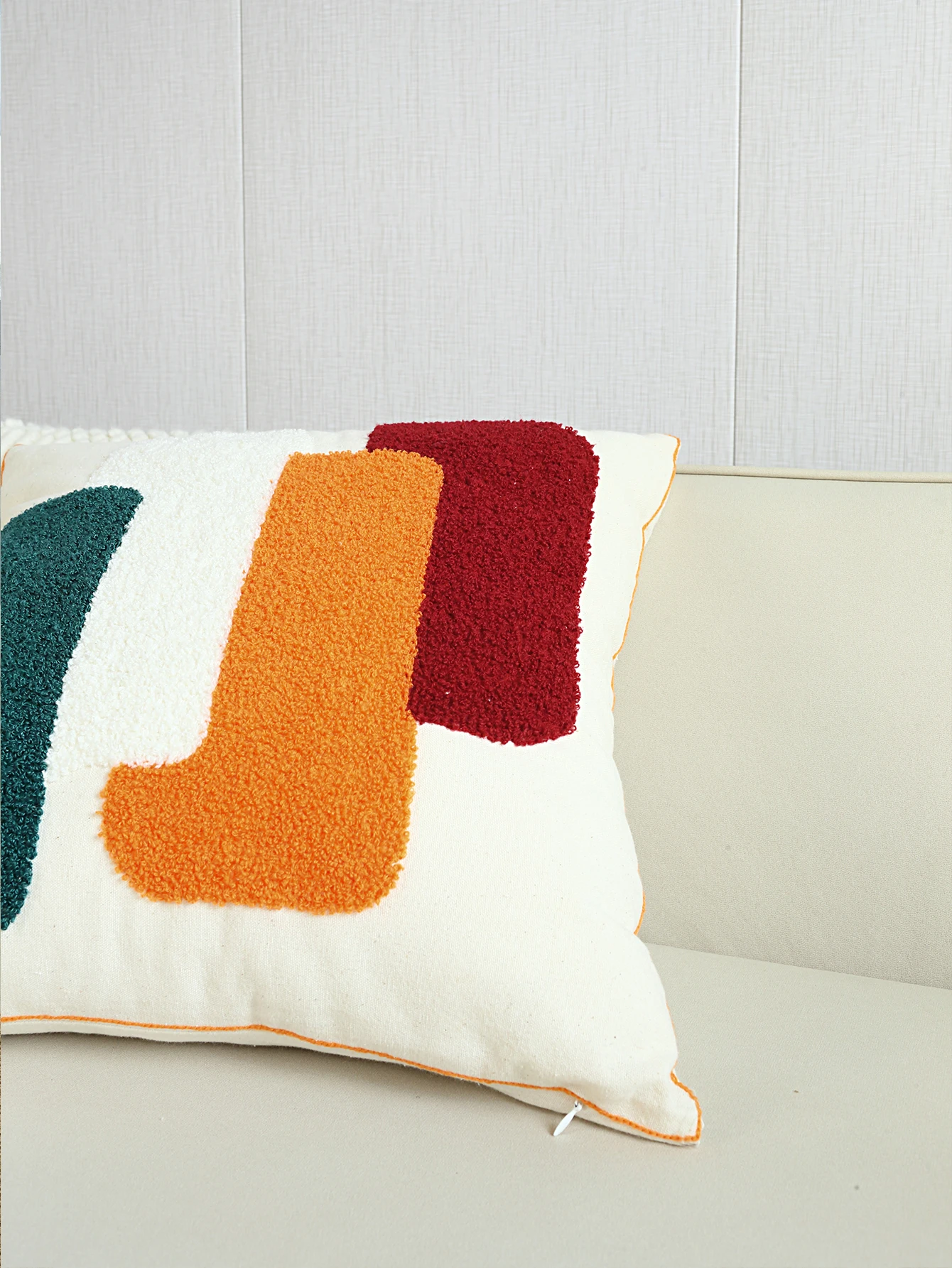 1pc, Square towel Throw Pillow Case, Geometric Square Cushion Case, Decorative Pillow Cover For Living Room Bedroom Couch Sofa