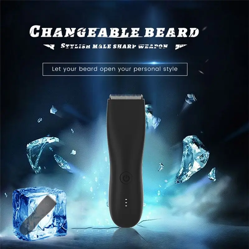 [T80C]Hair Clipper Rechargeable Beard Trimmer Hair Cutting Machine Electric Shaver for Body Hair Shaving Safety