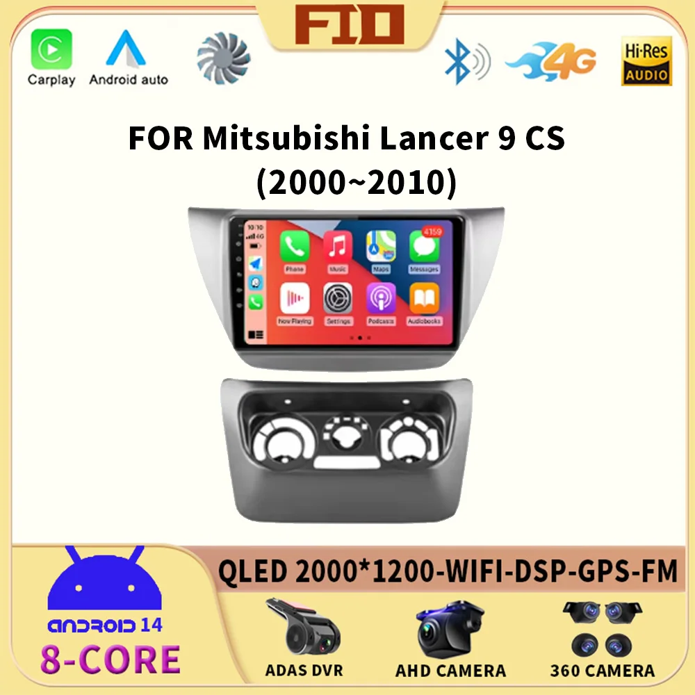 

Android 14 For Mitsubishi Lancer 9 CS 2000 2001 2002-2010 Car Radio Carplay multimedia video player GPS DSP Car Autoradio 2din