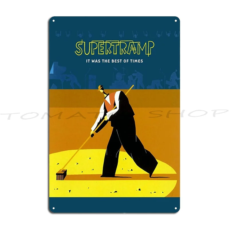 Music Supertramp Breakfast In America Metal Signs Wall Decor Cinema Wall Cave Create personalized  Tin Sign Poster