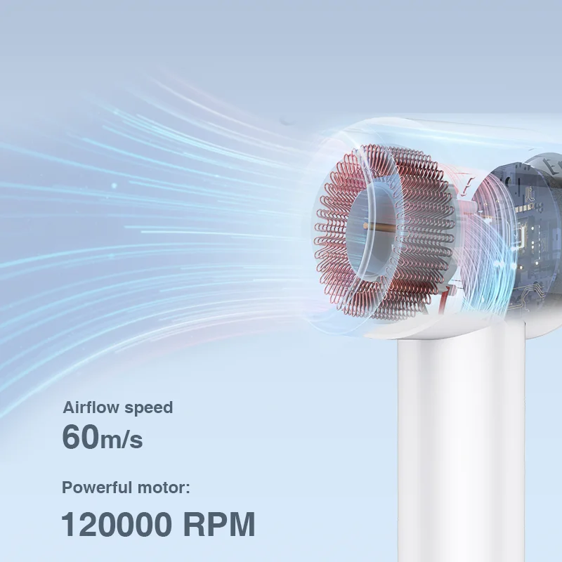 Herramientas para el cabello sin escobillas de alta velocidad, 120000 Rpm, juego de cepillos para secador de pelo, estilizador de envoltura de aire, cepillo de aire caliente para salón, secador de pelo de 1400W