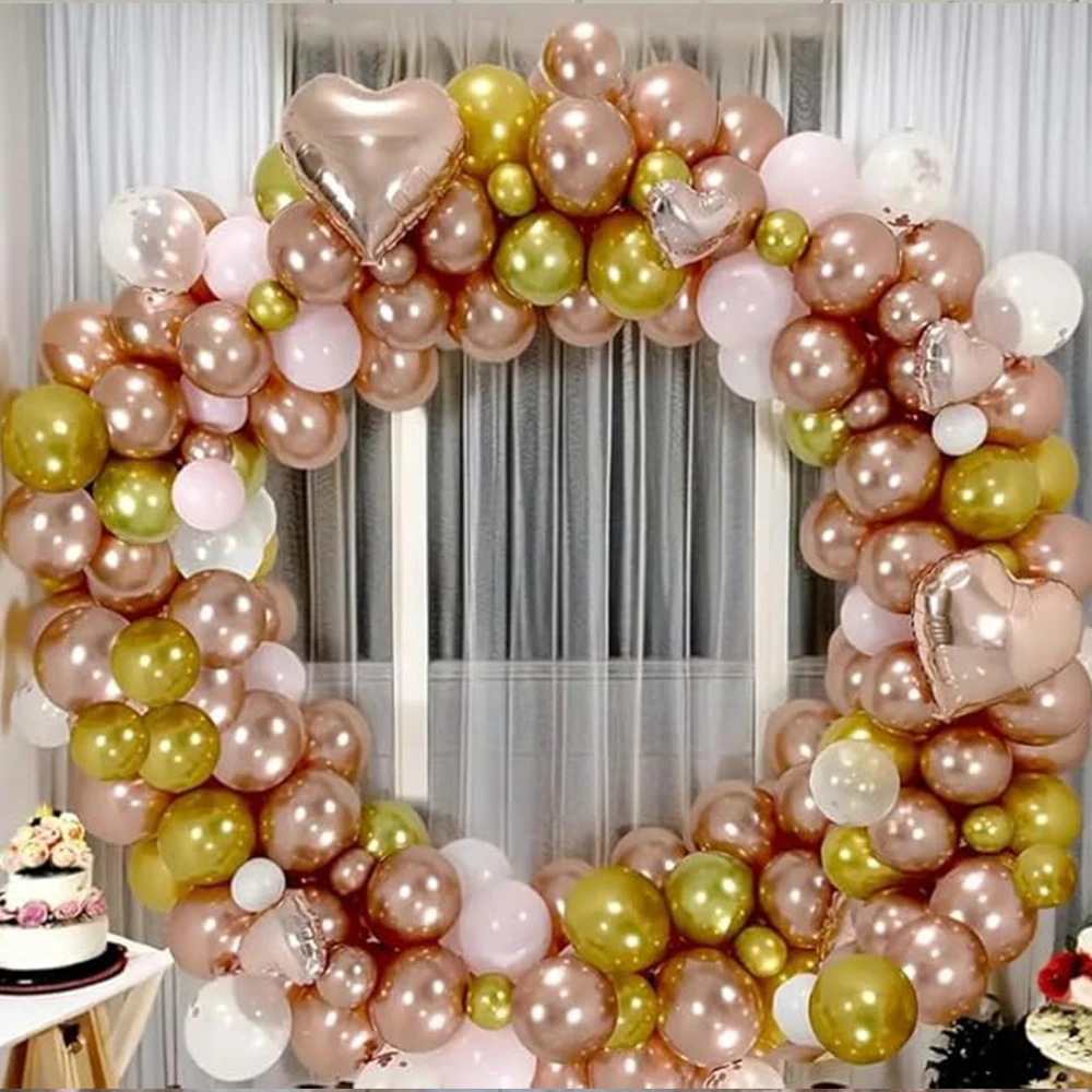 151Pcs Latex Arch Garland Kit Balloon Set Suitable for Birthday Party Wedding Valentine's Day Party Decoration Kids Toys Supplie