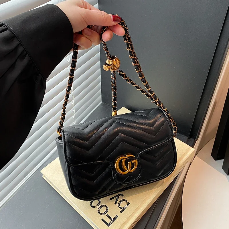 Tas Dompet Logo Huruf Minimalis Bergaya - Messenger Kulit Terinspirasi Vintage Dengan Desain Paris & Fungsi Komuter