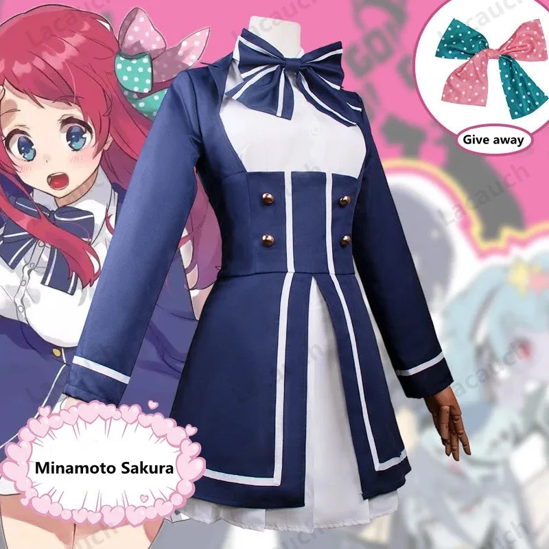 أنيمي زومبي لاند ساغا تأثيري ساكورا ميناموتو المرأة لوليتا فستان الباروكات موحدة أزياء الهالوين5;c,8'z,6.k;