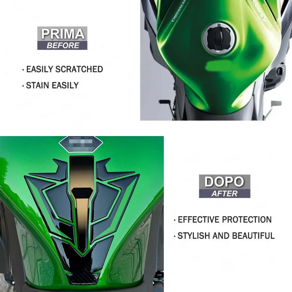 ل Ninja 1100 SX SE 2025 طبعة محدودة دراجة نارية ثلاثية الأبعاد الراتنج عدة خزان الوقود وسادة واقية ملصق جديد ديكور مائي