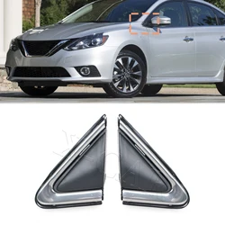 Triangle Exterior Rear View Mirror Cover Corner Side Window Corner Molding Fender Trim For Nissan Sentra 2013-2019 96319-3SG0A