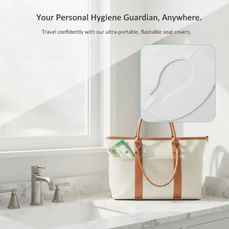 50/100PCS Large Universal Version Disposable Toilet Seat Cover Portable Essential Waterproof Toilet Seat Cushion for Travel