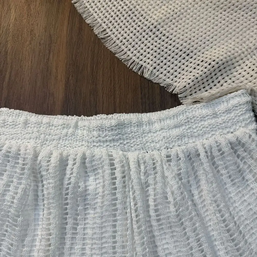 

Свободный купальник с длинными рукавами, пуловер, пляжная одежда, вязаный крючком купальный костюм, защита от солнца, пляжная одежда, одежда