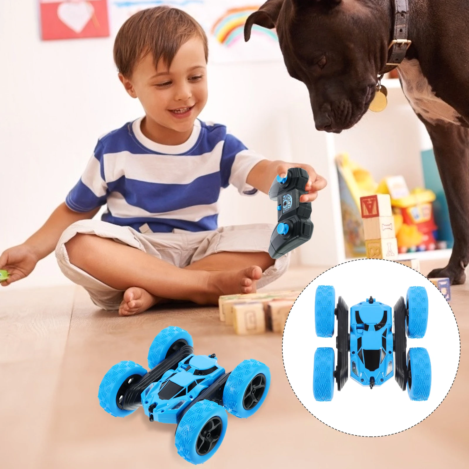 Auto Rc Off-road 360° °   Flips roterende voertuigen Dubbelzijdig model Kinderspeelgoed Speciale auto's Speelgoed