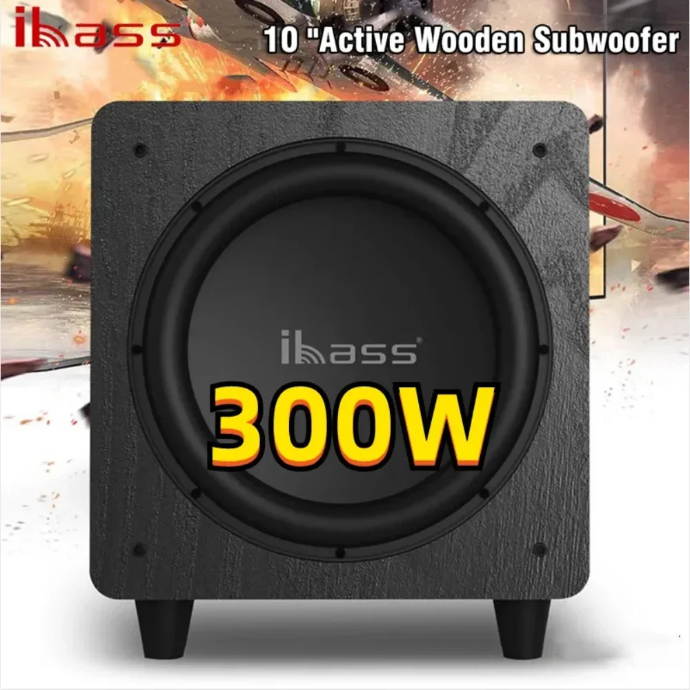 Ibass 10 Inch 300W High-power Subwoofer Home Theater Portable Computer Speaker Digital Transmission Lossless Sound Quality TV