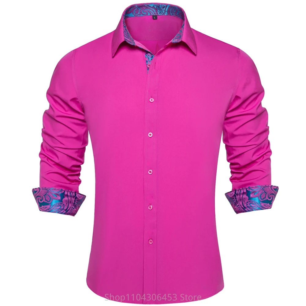 2025 Men's Simple Retro 8-color Modified Striped Edge 3D Printed Shirt Long-sleeved Lapel Button Business Casual Shirt Outer Top