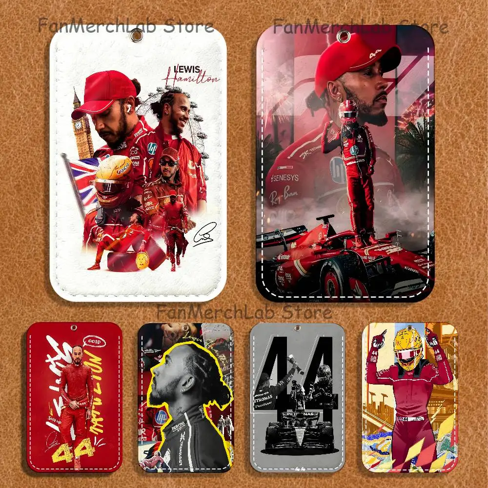 

L-Lewis H-Hamilton-44 Holder Keychain For Bank Business Work Card Holder Student Card Protective Case Bus Card