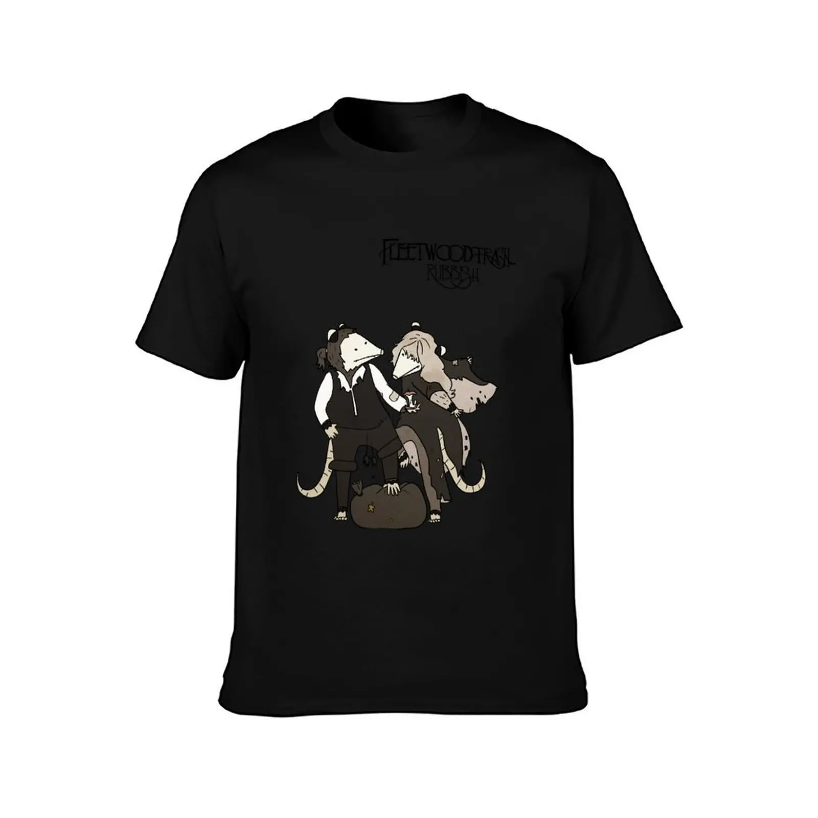 Possum Propaganda- Fleetwood Trash T-Shirt, Summer Casual Cotton Tee, Oversized Streetwear Tops, Vintage Graphic Print
