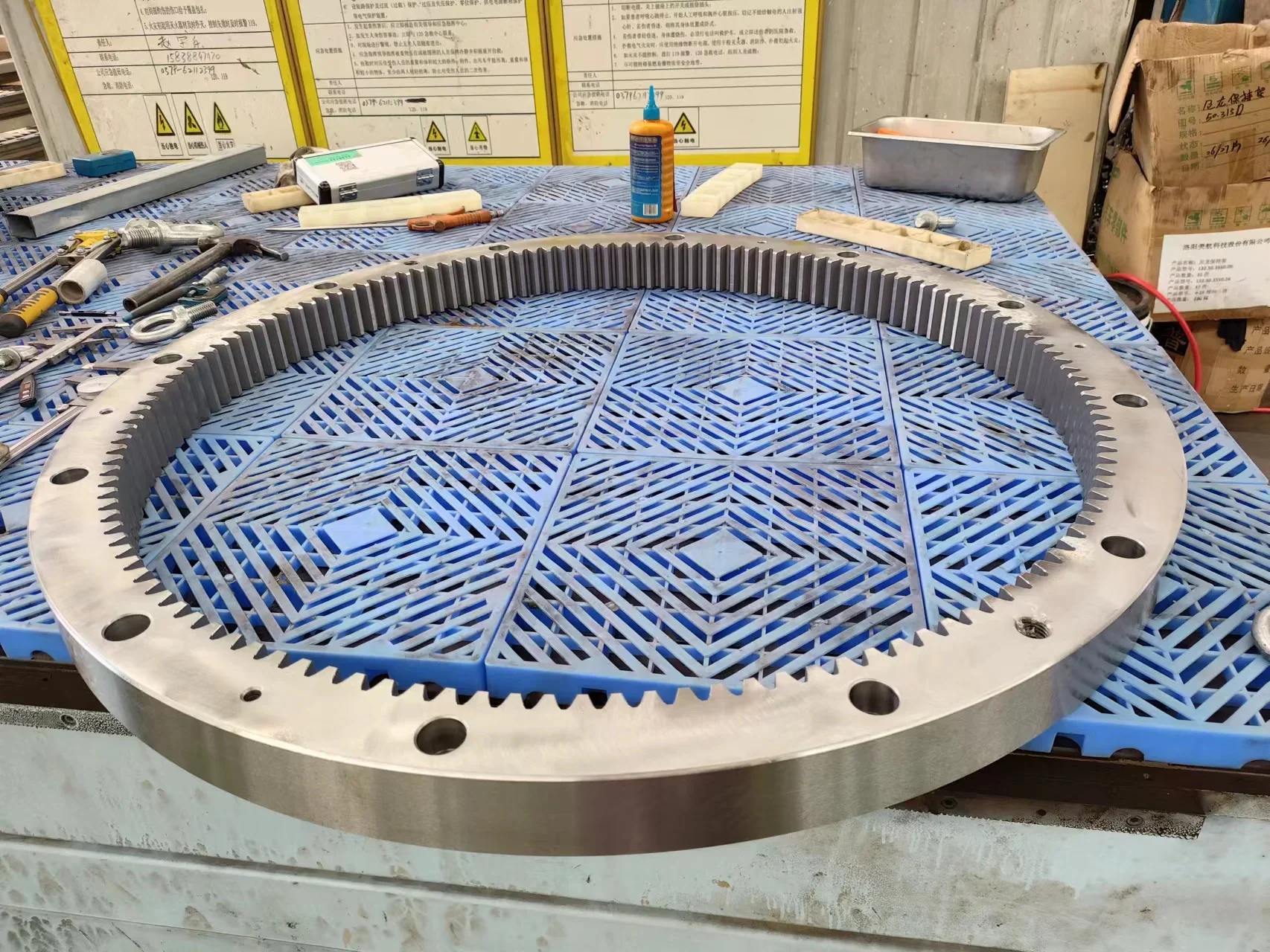 Manufacturer Custom Large Girth Gear Casting  Forged Large Gear Ring Steel Large Diameter Internal Ring Gear