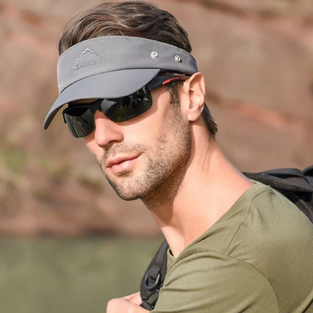 

Sun Visor Anti UV Mask Cover Cap Quick Drying Hats for Fishing Outdoor Lightweight Breathable Protects Face Size Fits