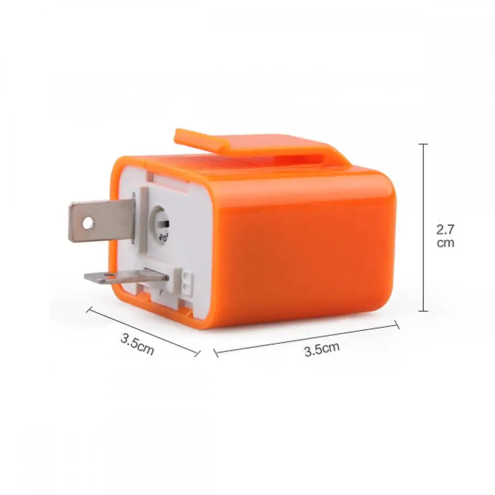 Motorcycle LED Flasher Relay Adjustable Frequency Square Flashing Flasher Motorcycle Led Lights Turn Signal Indicator 12V Flash