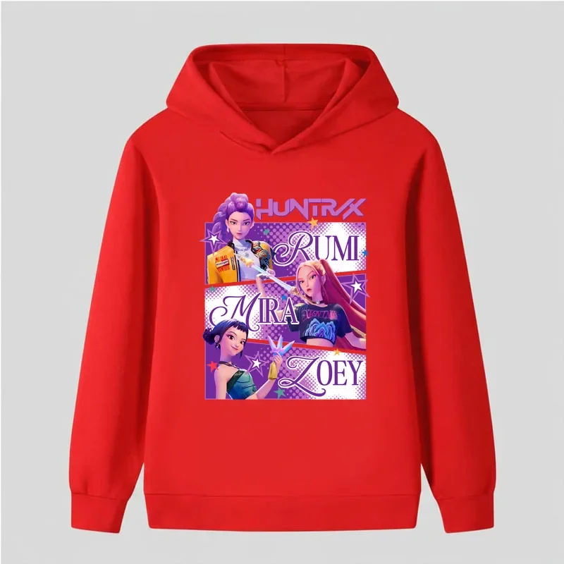 K POP ربيع الخريف الفتيان والفتيات مقنعين البلوفرات الكرتون المطبوعة الأطفال بلوزات غير رسمية الاطفال رقيقة تنفس الرياضة قمم