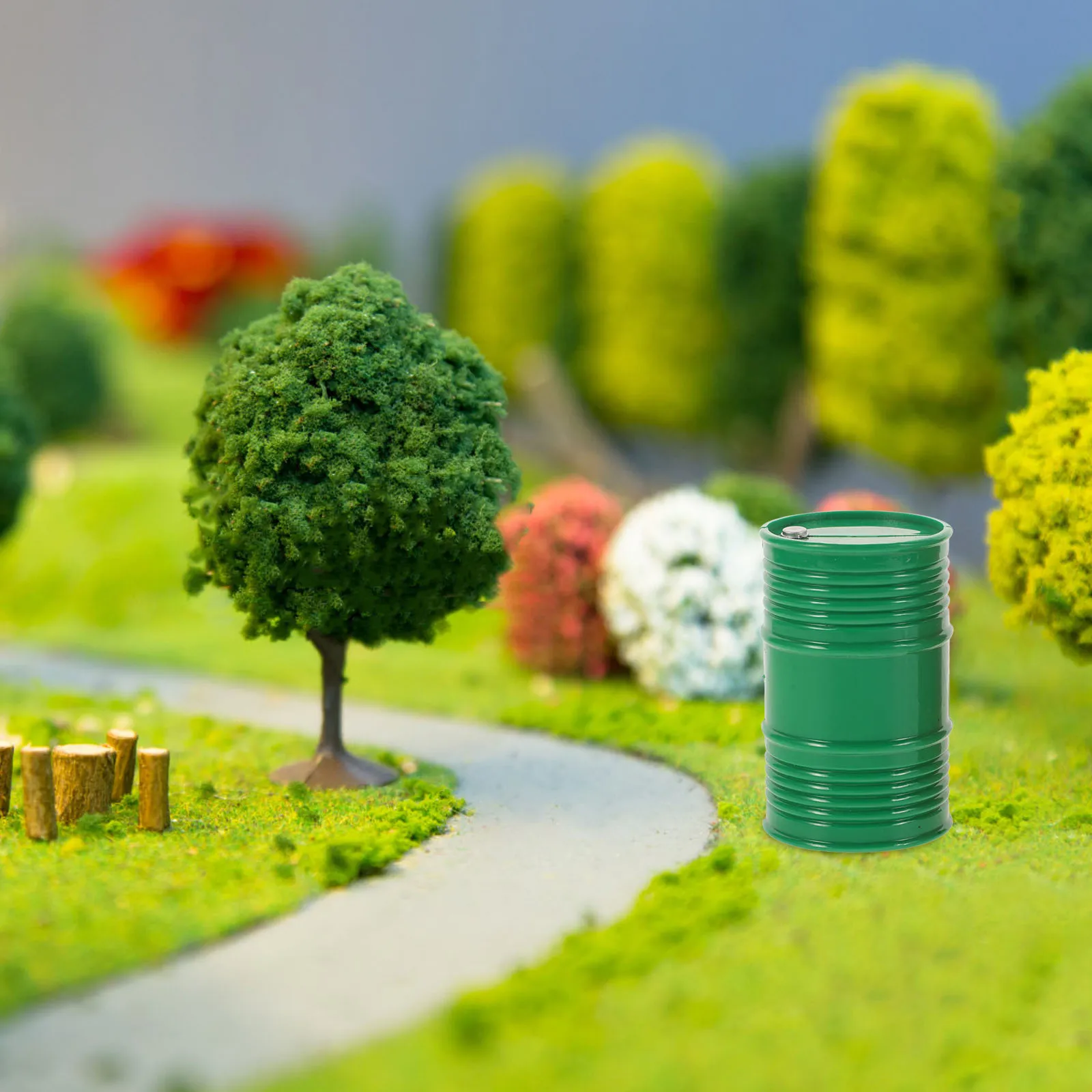 

Simulation Oil Barrel Drum Model 1:10 Tank Plastic Bucket Ornaments For RC Truck Fuel Decoration rc drum simulation