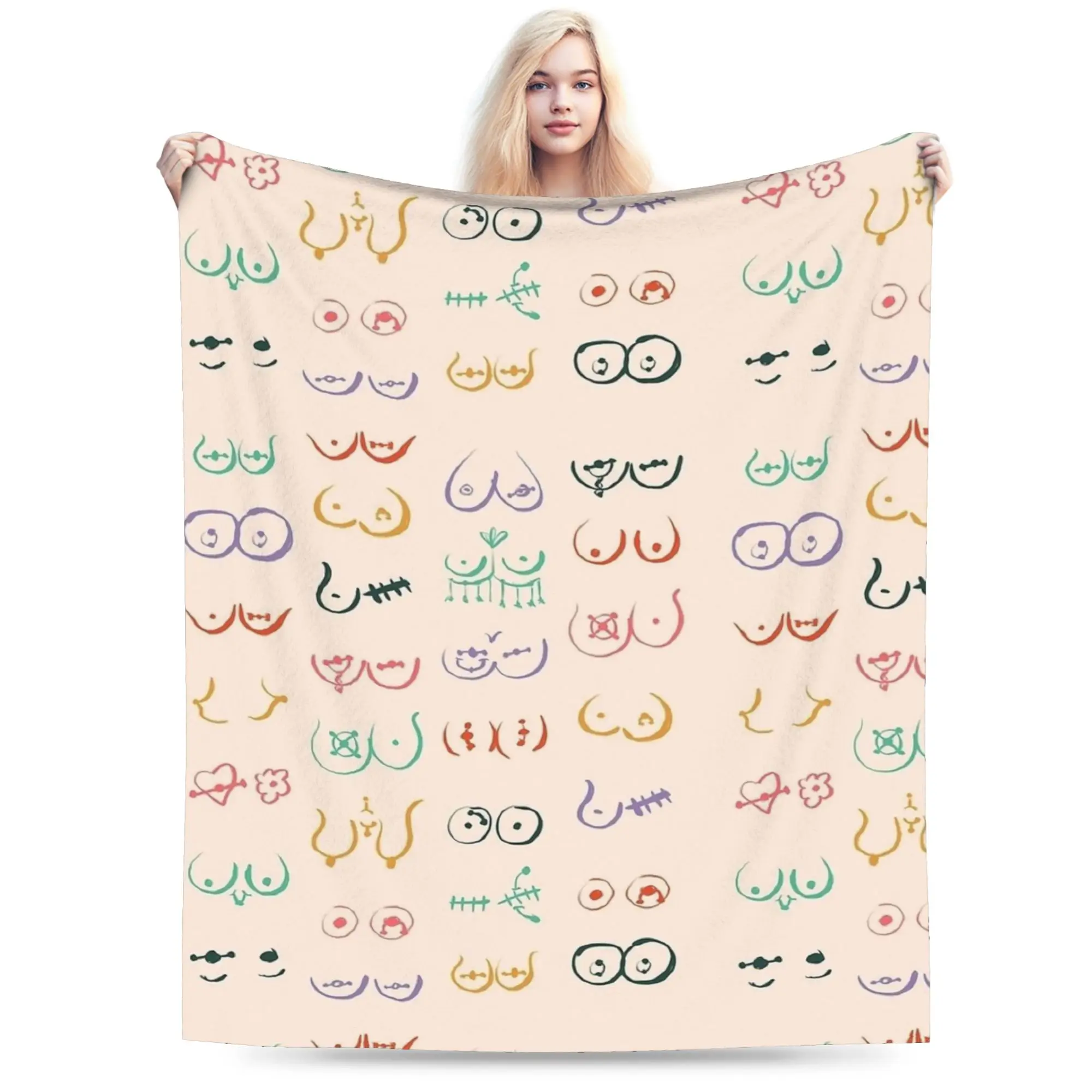 

Пастельное одеяло для пирсинга груди, мягкое теплое пушистое плюшевое одеяло для детей, уличное фланелевое покрывало, покрывало для кровати