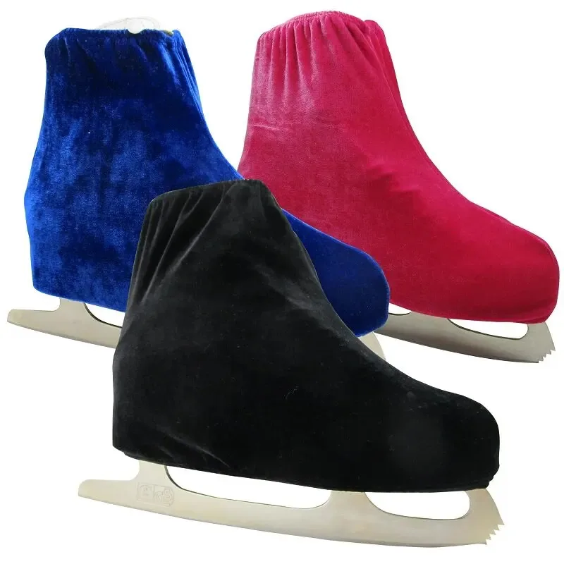 

Velvet Ice Skating Figure Skating Shoes Covers Roller Skates Guard Anti Dirty Flannelette Elastic Skating Accessories One Pair
