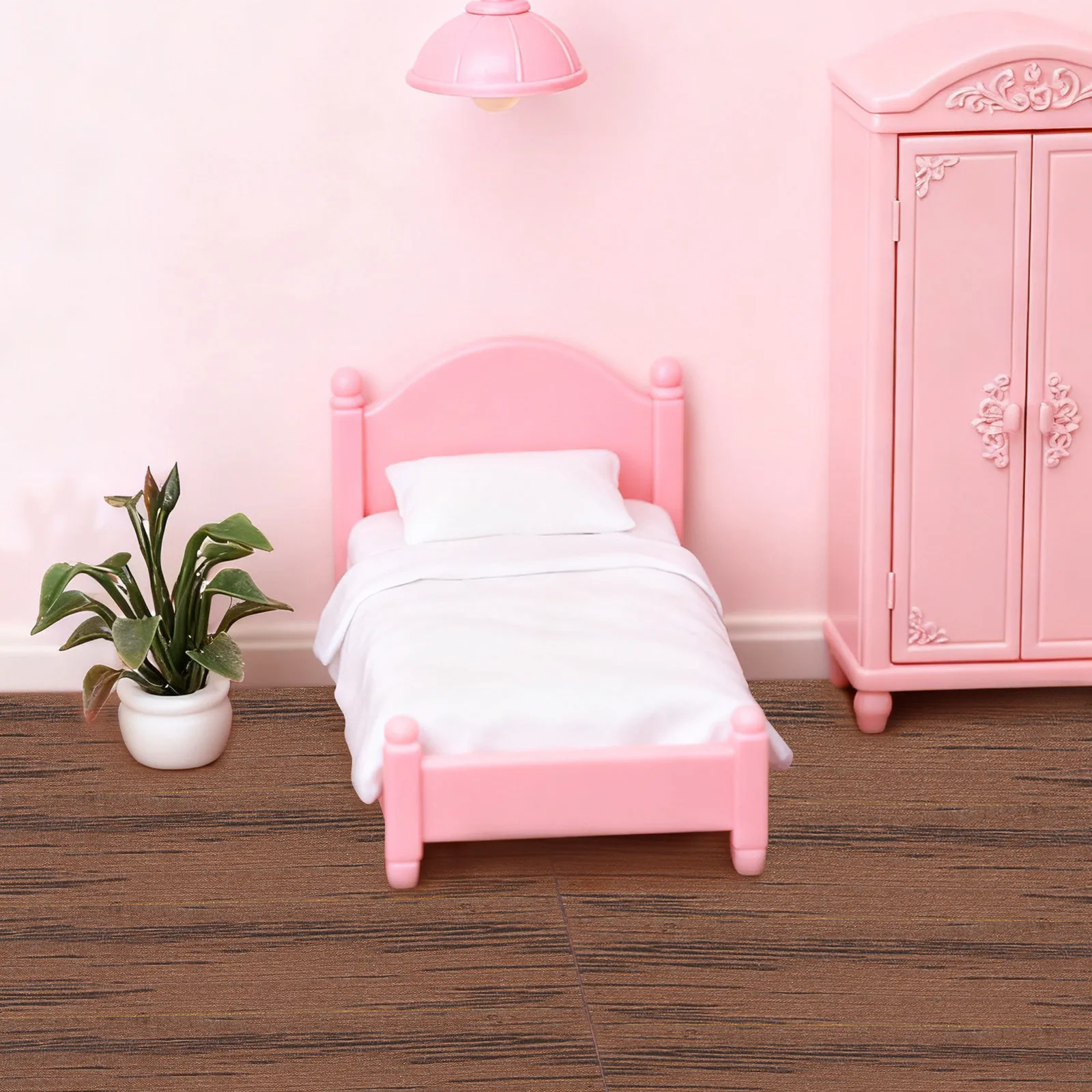 

Dollhouse Flooring 40 pcs Mini Peel and Stick Wooden Tile for Model House Decor Unfinished Board Accessories