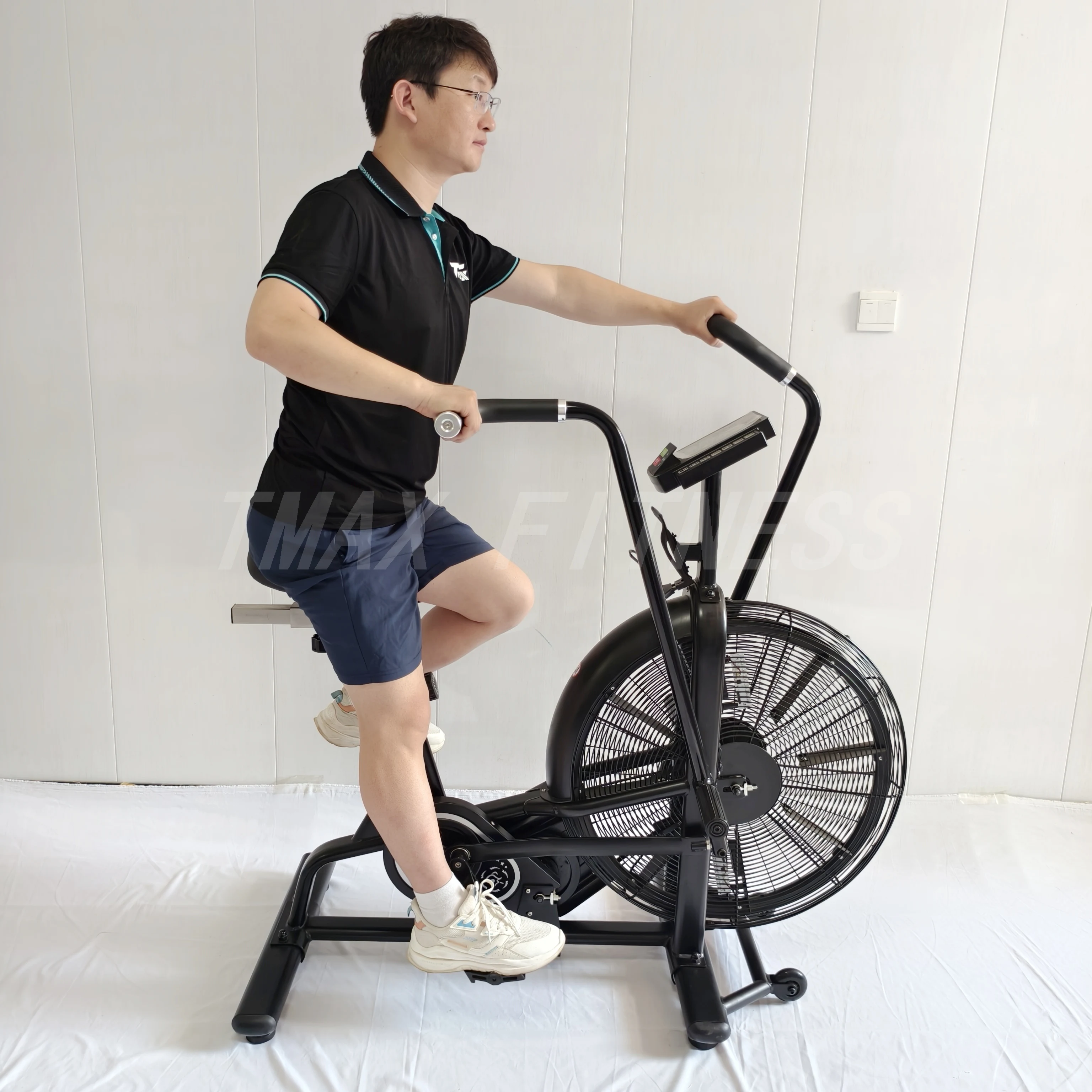 

Tmax Factory Gym Fitness Cardio Equipment Spinning Indoor Exercise Fit Bike Wind Resistance air Bike Gym Cardio air Bike