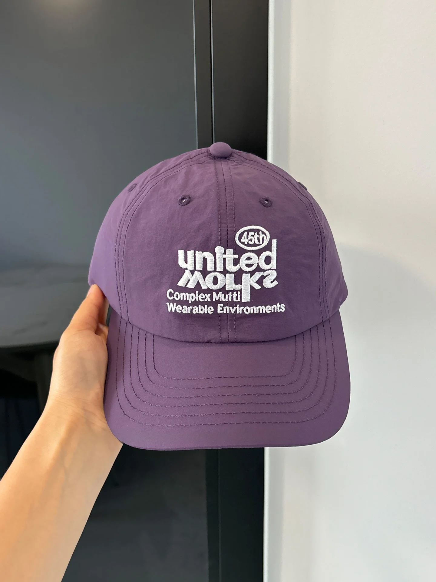 الكورية Sle الأصفر إلكتروني التطريز قبعة بيسبول المرأة الصيف رقيقة كوي الجافة تنفس في الهواء الطلق Sunade Dubill قبعة Fac...