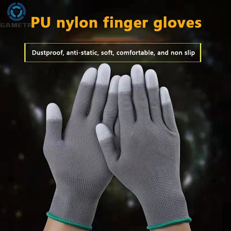 1 Pair Nylon Coated Gloves Non-Slip Work Gloves Outdoors High Quality Ventilate Anti Static Dustproof Industrial Specific Gloves