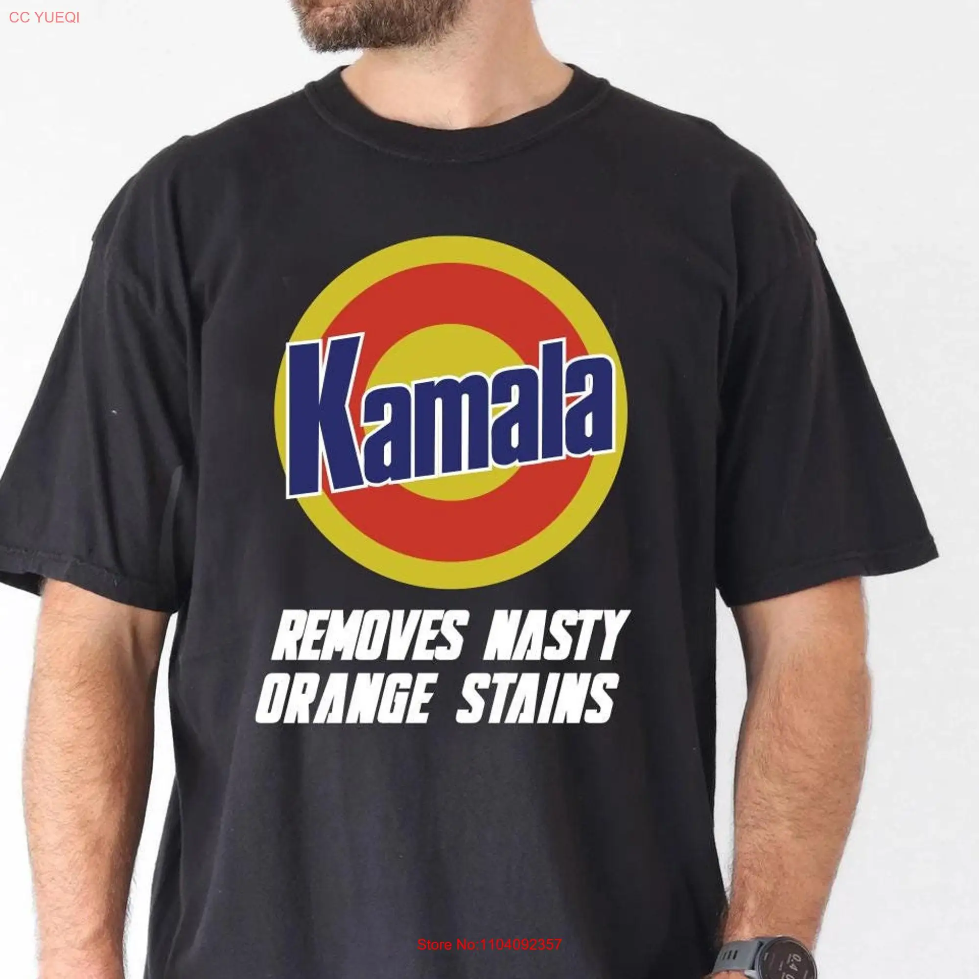 Comfort Colors Kamala T Shirt Removes Nasty Orange Stains Harris Merch Anti Trump Election 2024 long or short sleeves