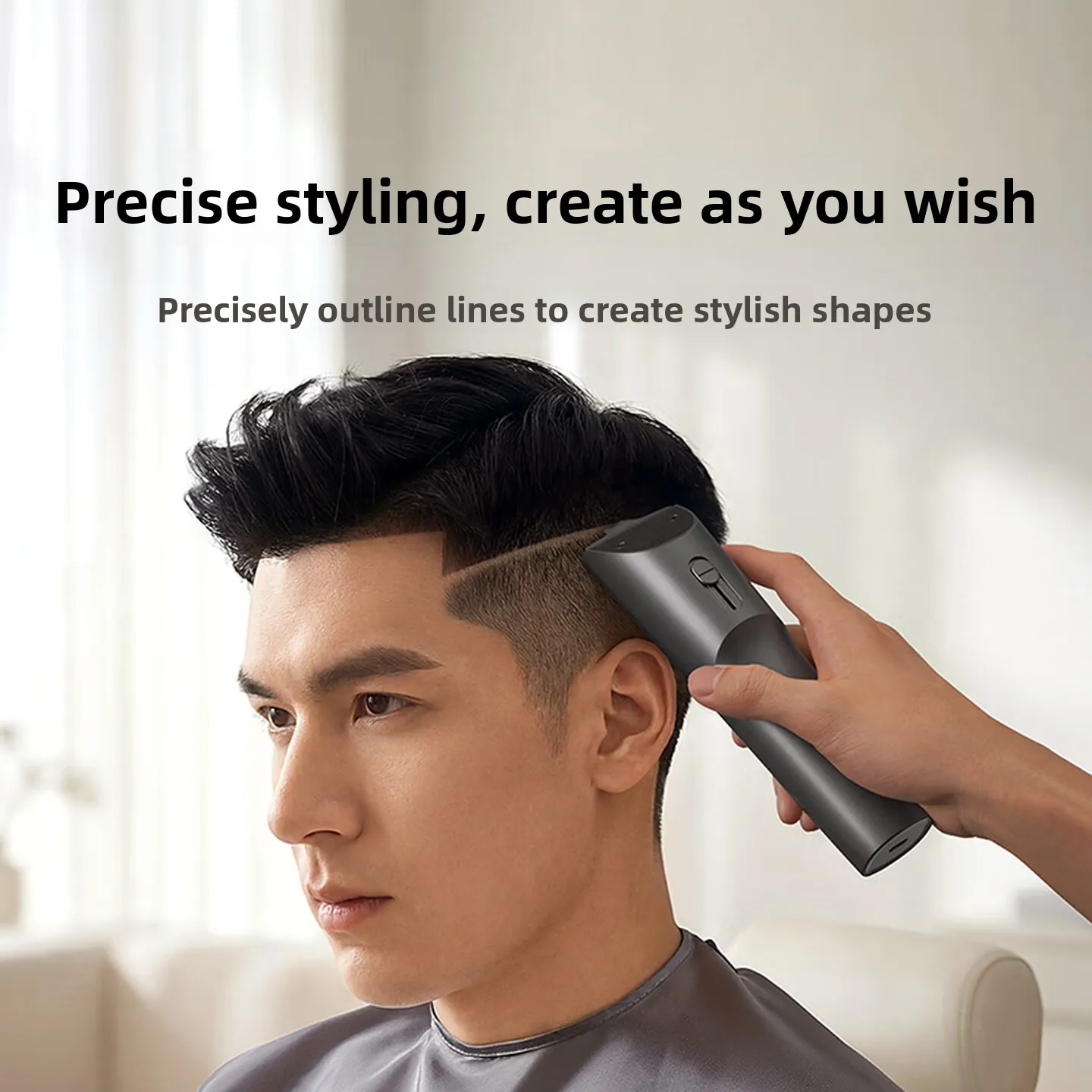 Mijia Hair Clipper 2 Set Electric Cordless Hair Trimmer USB Rechargeable LCD Display Multi Head Home Barber Cutting Kit view 2