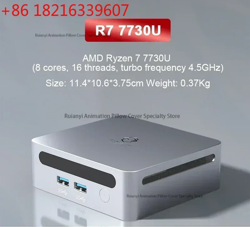 YAO  Ryzen R7 7730U R5 7530U R3-7330U MINI PC WIFI6 BT5.2 Dual Channel DDR4 3200MHz 16GB 500GB NVME SSD Desktop Gaming Comp