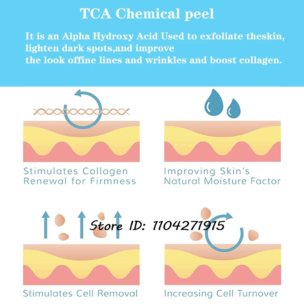 30 مللي حمض الجليكوليك TCA قشر كيميائي 70%/20% تقشير حمض الجلد إزالة الجلد Superforce تقشير العناية بالبشرة #3