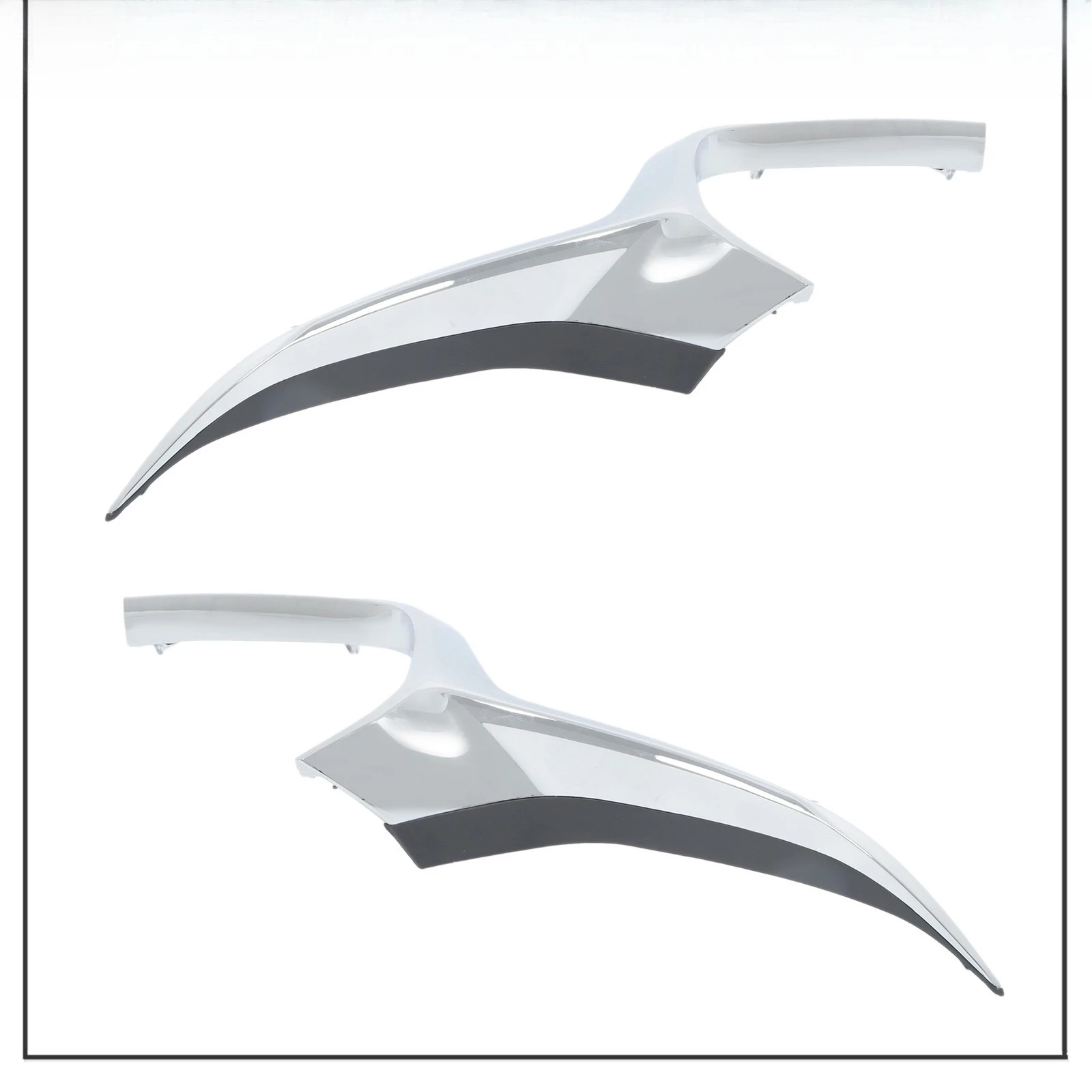 

Left+Right Front Bumper Grille Trims 2 PCS Chrome Plastic For Mazda 3 2019-2023
