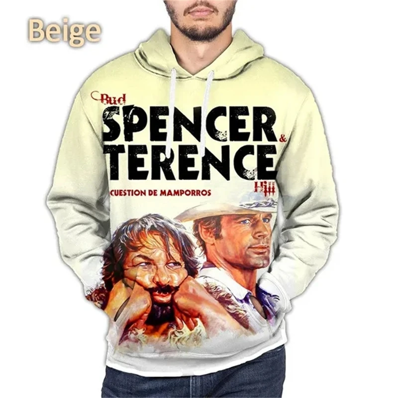 Summer New Style Terence Hill And Bud Spencer 3D Printed Hoodie Men And Women Funny Hip-hop Casual Fashion Cool Tops Sweatshirts