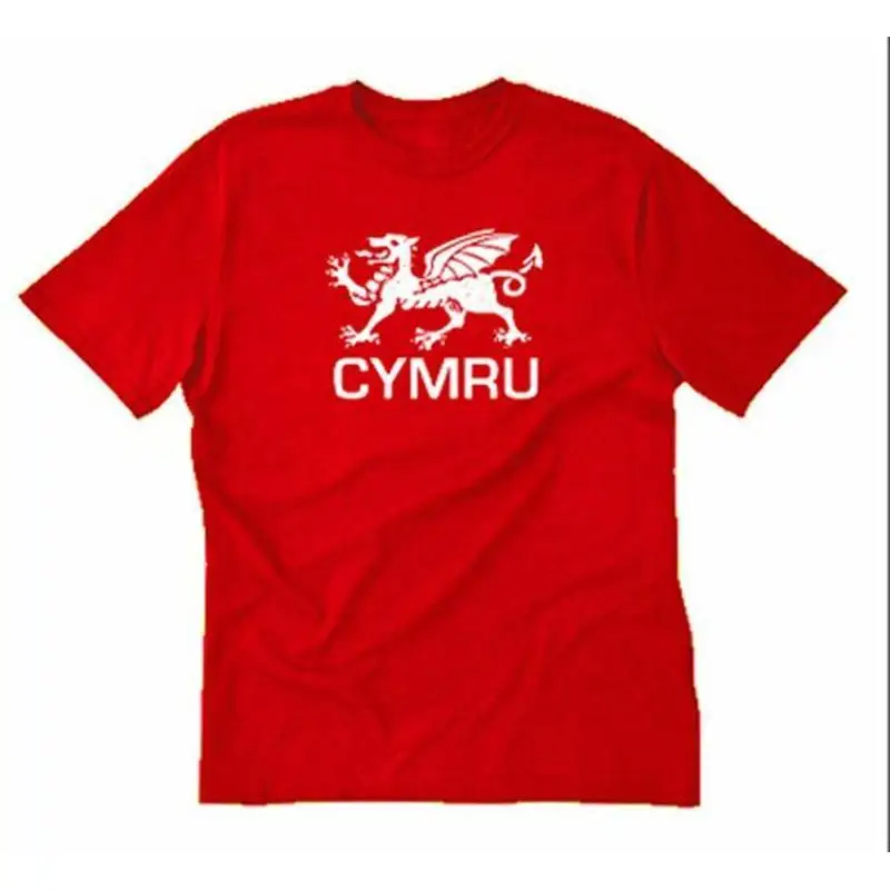 Cymru T shirt Welsh Wales Red Dragon Y Ddraig Goch
