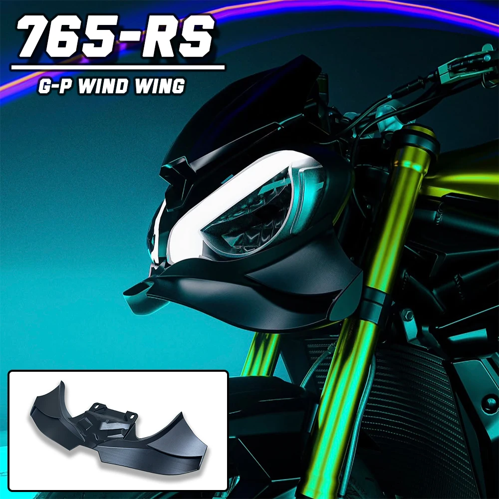 

2023-2025 For Triumph Street Triple 765 R/RS Aerodynamic wing of the diffuser shell